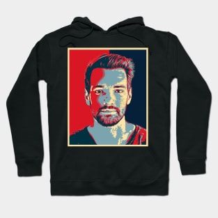 Portrait Man Isolated Hope Popart Hoodie